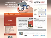 Realtor Website Layout 1 Orange