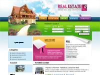 Realtor Website Layout 2 Blue Green